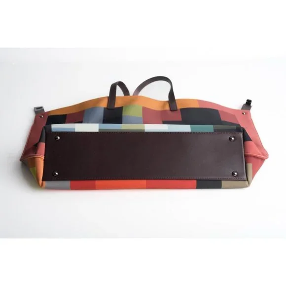 Akris Womens Medium Ai Shoulder Bag Purse Technical Fabric Colorblock Multicolor - Picture 7 of 16